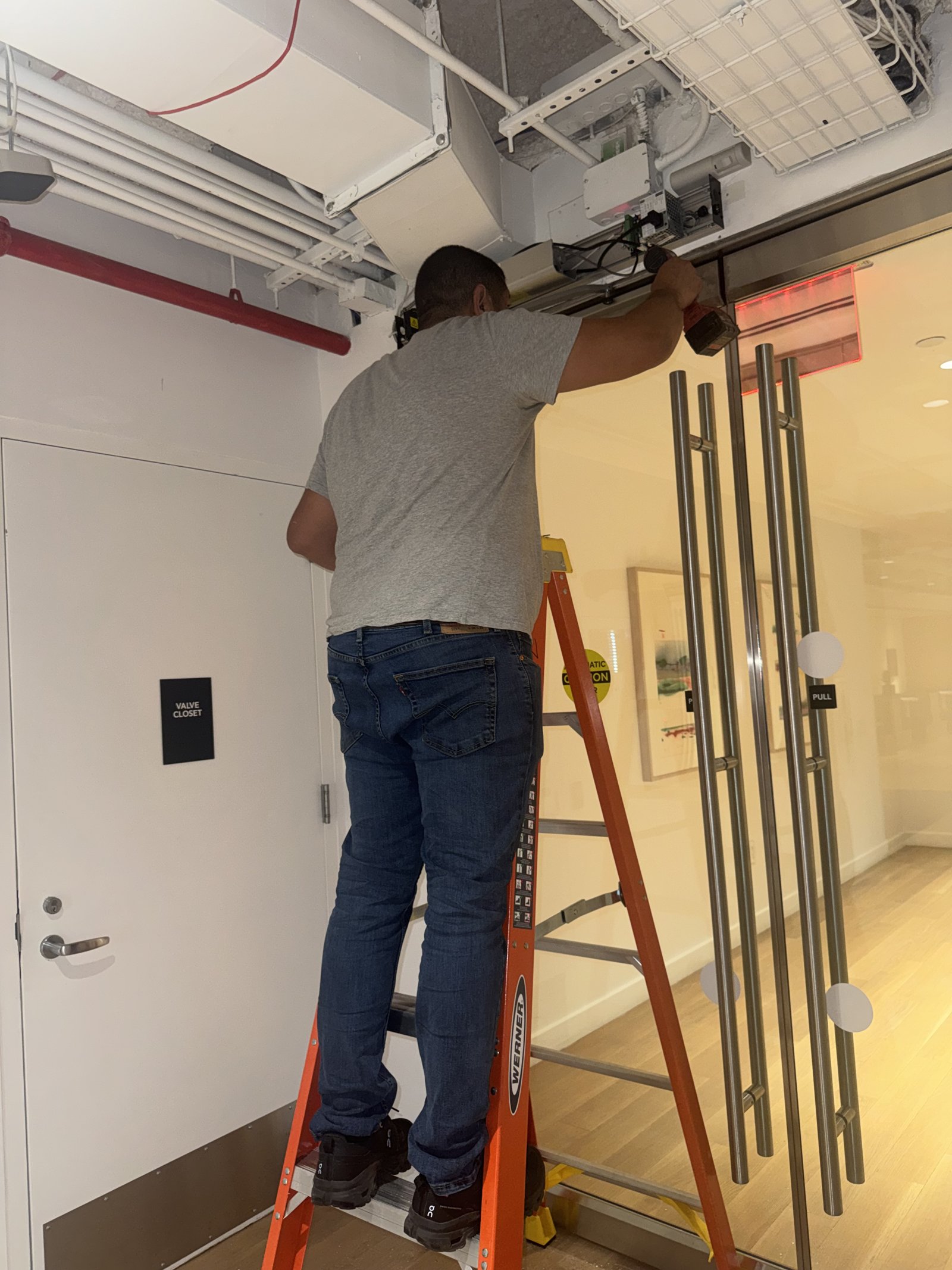 Commercial door work by T&T Door Repair and Installation NJ